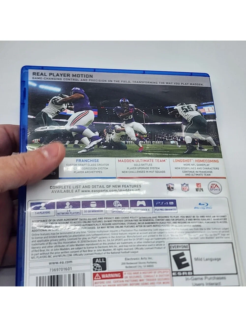 Madden NFL 19 PS4 PlayStation 4 Football Game Antonio Brown EA Sports
